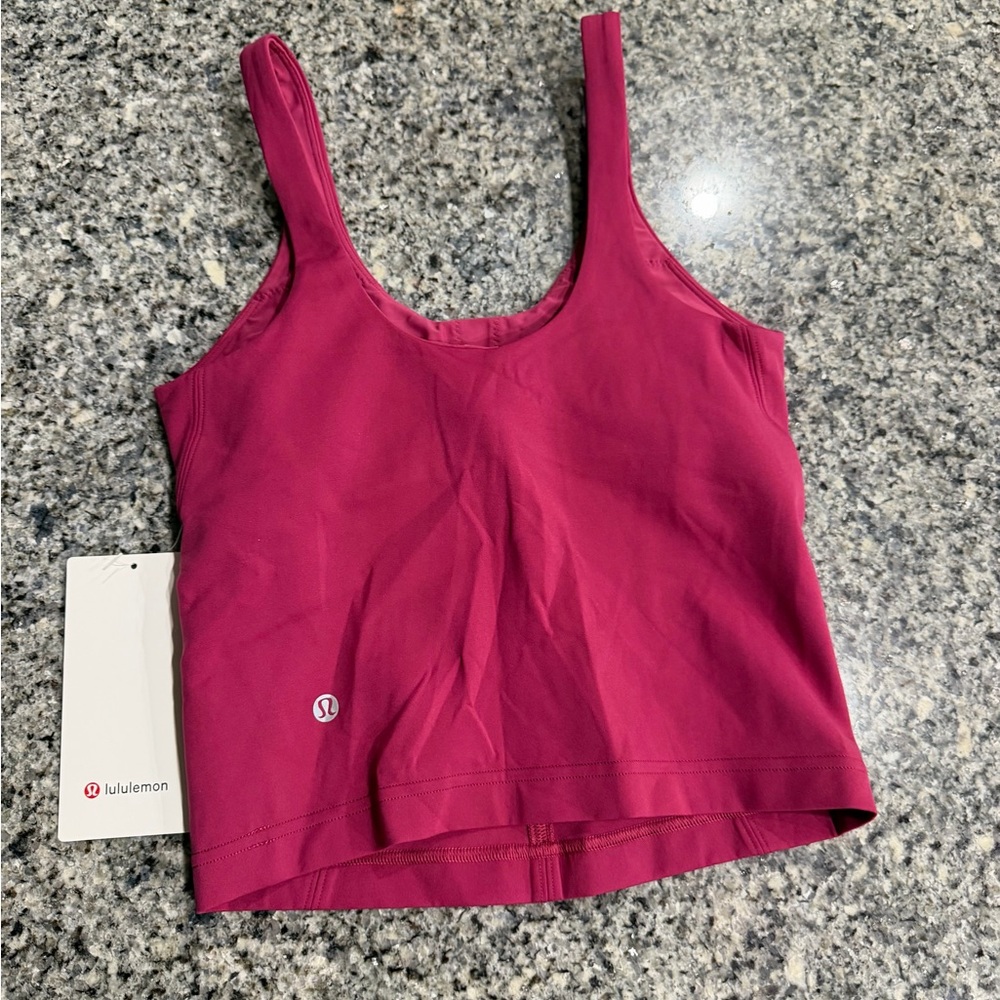 Lululemon Glow Up Tank Magenta Smoke Size 4 NWT